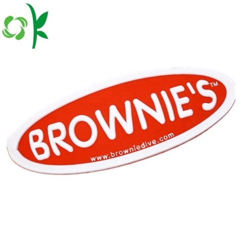 Newest Customize Silicone Soft Brand Label Logo Sticker