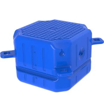 Plastic Wave Runner Floating Dock System with HDPE Fittings, UV-Protection, 350kg/sq.m, 50*50*40cm, 7.0KG