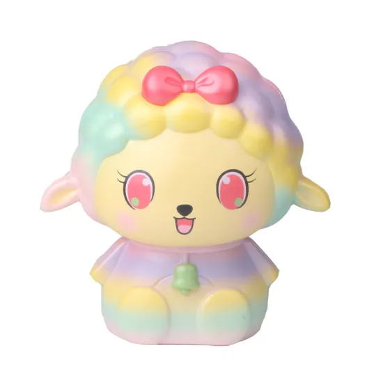 Customized PU Light-Up Squishy Bunnies and Sheep Stress Balls