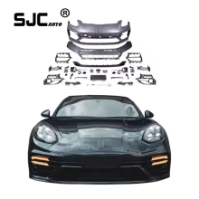SJC Auto Car Accessories Front Bumper for Porsche Panamera 970.1 970.2 2010-2017 Bodykit Upgrade to 2023 971 Turbos Style Fender