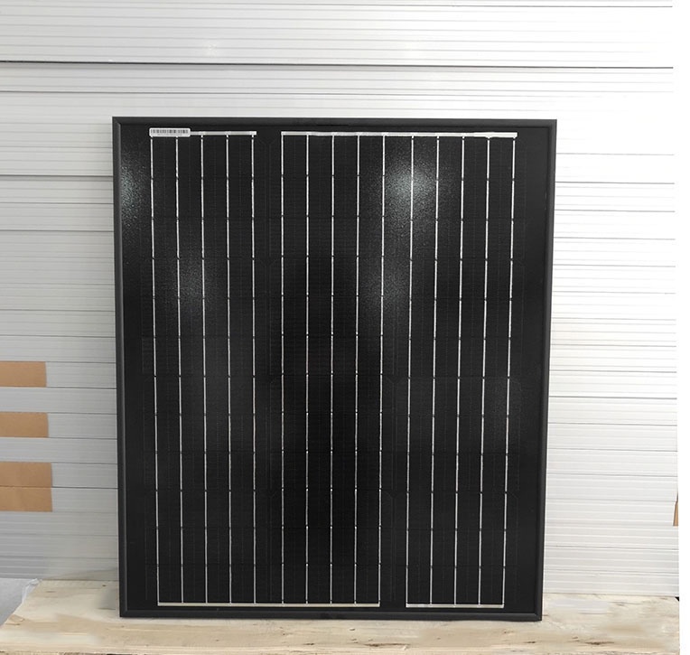 Personalizado todo el panel solar negro 50w para la venta