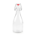 Clear 500ml 16oz Schwung Top Glass Getränkeflasche