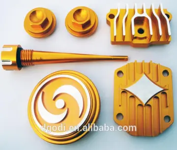 cnc machining aluminum engine cylinder head and fasteners for motorcycle engine