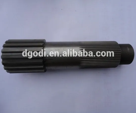 cnc machining metal/hardened steel main drive shaft parts with spline