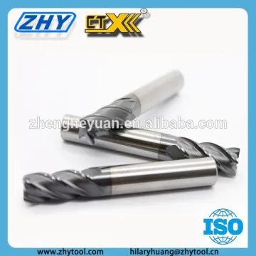 nikon glass milling cutting 4 flute carbide end mill