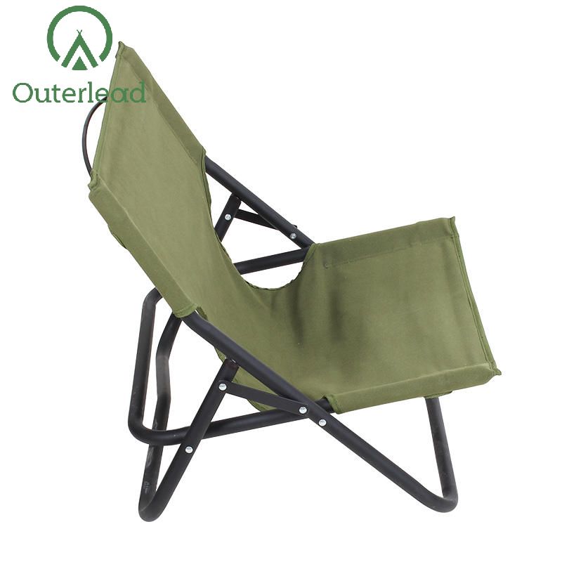 Silla de campamento plegable de acero de buena calidad al aire libre