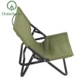 Cadeira de acampamento dobrável de aço de boa qualidade ao ar livre