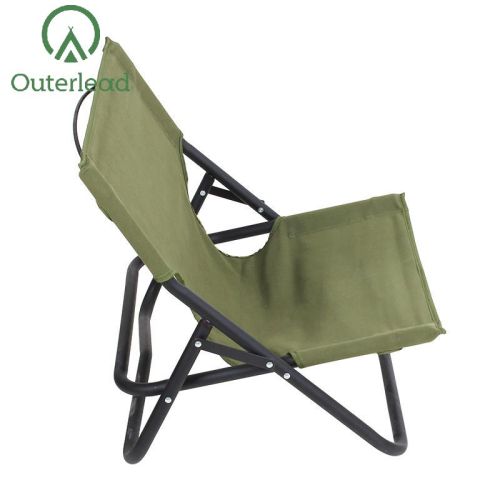 big camping chair Outerlead Outdoor Folding Low Green Beach Chair Manufactory