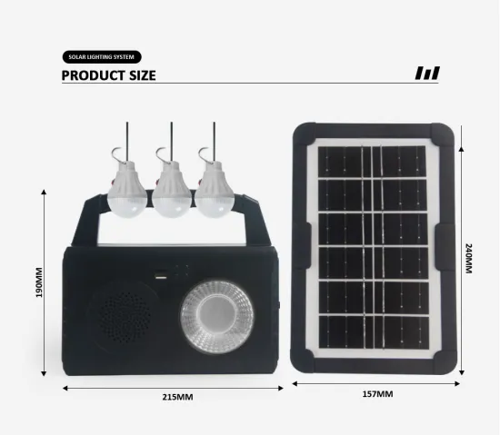 Hot 100W Mini Home Solar Music Lighting Kit: Portable 5V DC Charging Solar Kit with Color LED Light