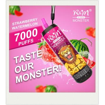 R 및 M Monster 7000 퍼프 일회용 키트