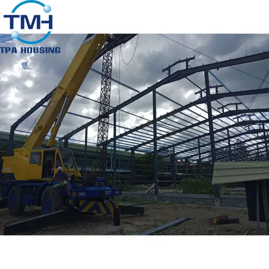 the building steel structure frame warehouse