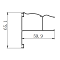 10 nm 15 tr / min d&#39;obturateur à rouleaux de moteur en aluminium Extrusion