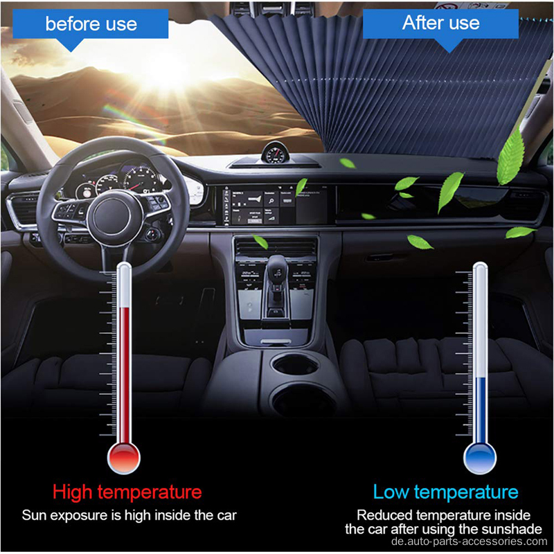 Blauer Anti-UV-Beschichtungs Sonnenschatten für Autofenster