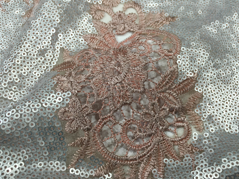 Sequin Guipure Embroidery Fabric