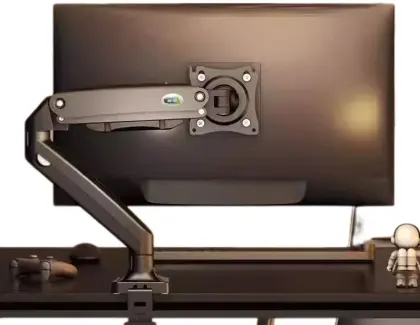 Adjustable home office single monitor stand