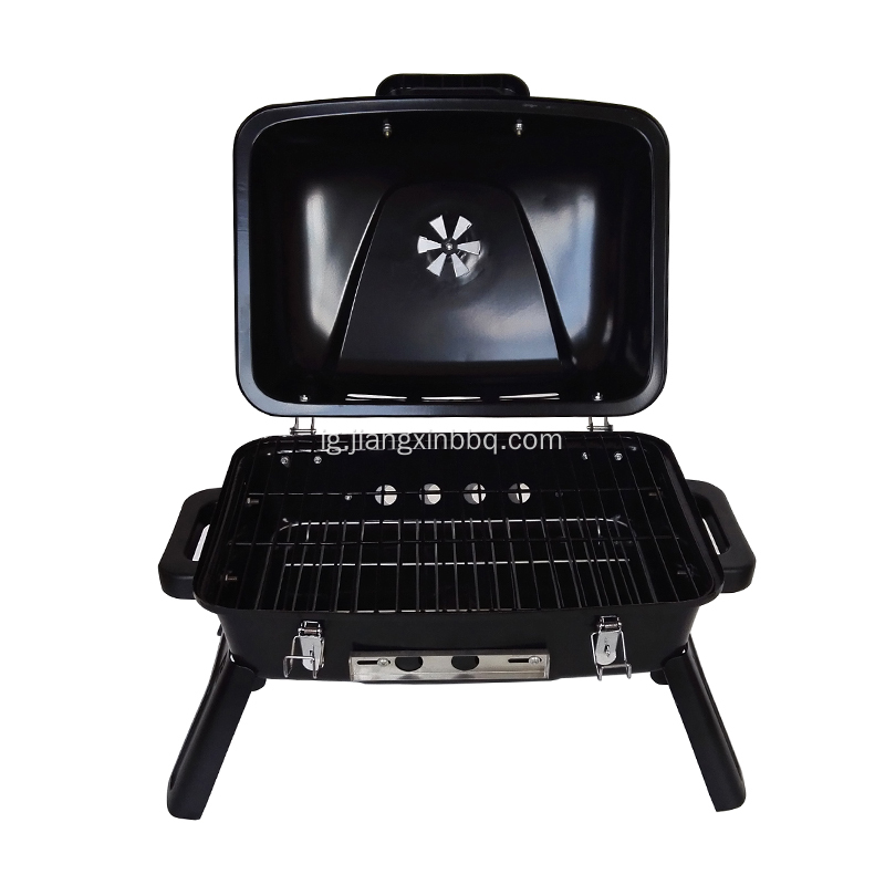 Enwere ike ibugharị BBQ Barbecue Picnic Grill nwere ụkwụ mpịachi