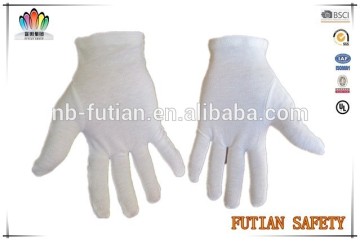 5008 bleach white 100%cotton safety working gloves