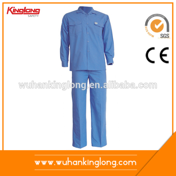 Middle East Cheap Polyester Cotton Blue 2 piece work suit