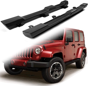 Side Step Bars Protector Guard for Wrangler JK 4 Door 2007-2017