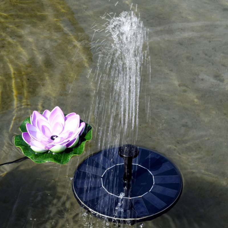 Led Underwater Solar Black Underwater Landscape Fountain