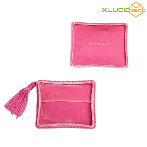 Personalised Elegant Velvet Suede Tasseled Bracelet Box