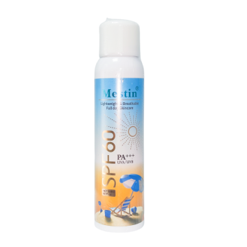 Étiquette privée Mestin Spray de crème solaire respirante 180 ml - Protection des UV blanchissantes hydratantes
