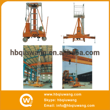 Single Mast Mobile Cylindrical Telescopic One Person Lift