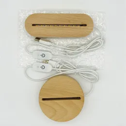 Led Night Light Portable Children Wooden warm light