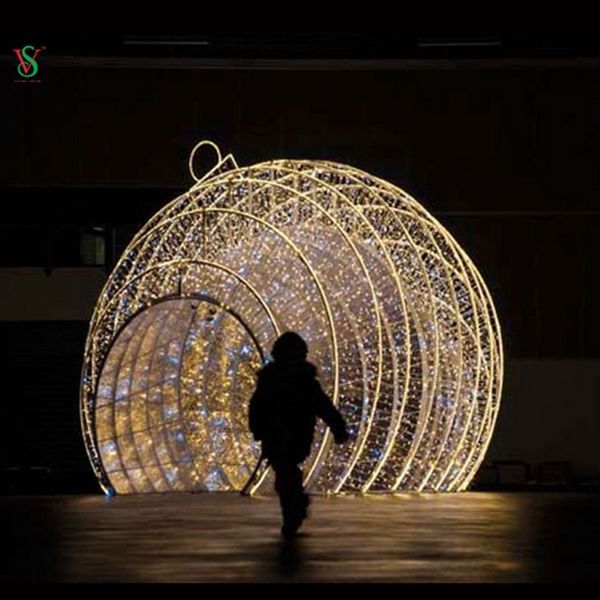 Holiday-Event Outdoor LED Ball Arch Lights