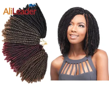 Fluffy 8" Ombre Color Spring Twist Hair Extensions