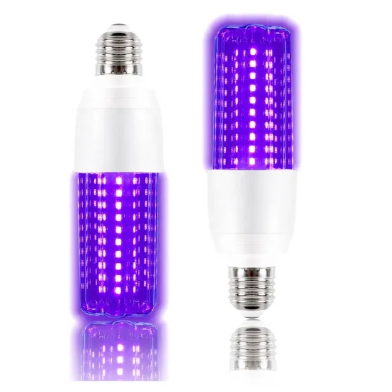 Top Selling AC100-240V 15W UV LED Black Light Bulb E27 E26 B22 395-400nm Purple