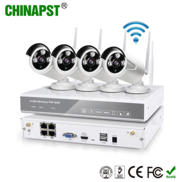 Mobile APP 4CH NVR 720p 1.0MP Wireless IP Camera (PST-WIPK04AH)