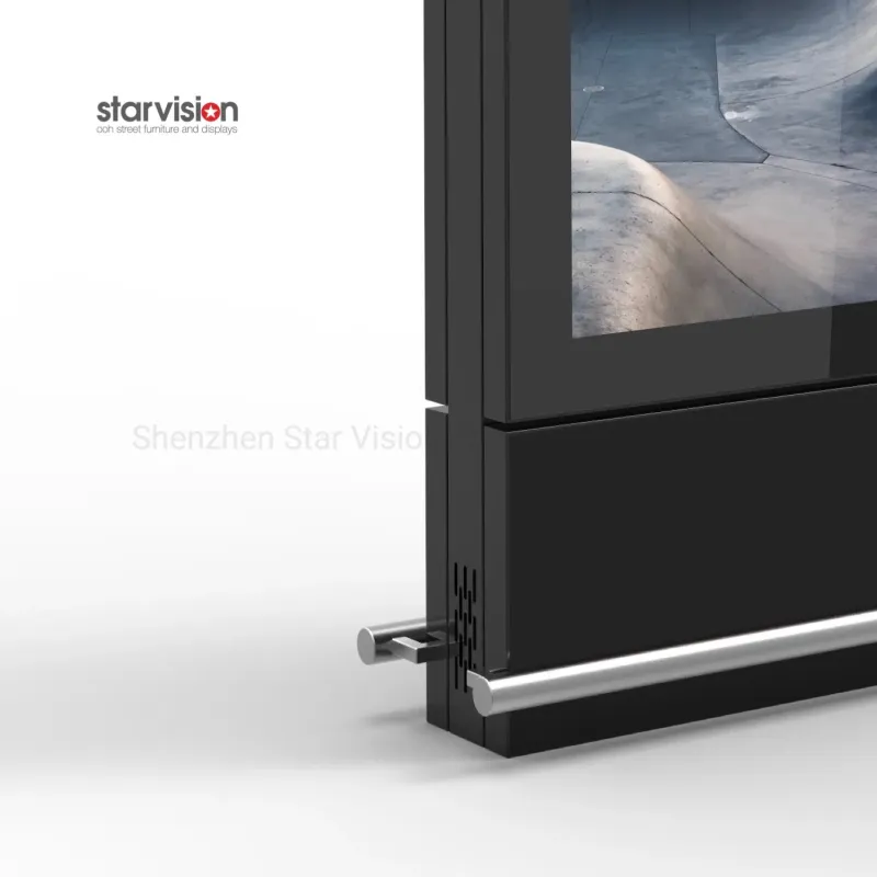 Double-Sided Waterproof Outdoor LCD Advertising Kiosk for Airports