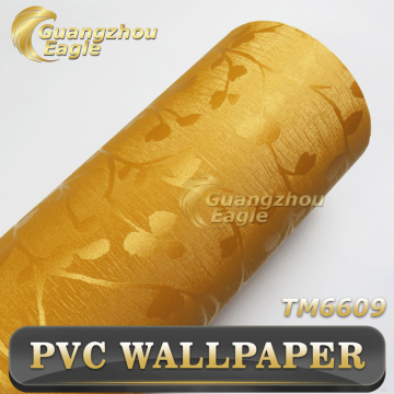 Interior Decoration 3D Effect Gold Color Waterproof Wall Sticker For Kitchen