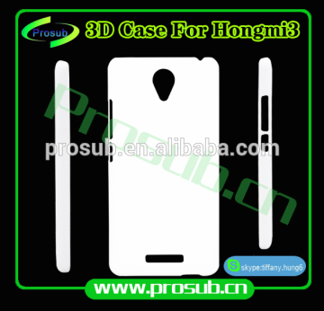 3d sublimation diy blank cell phone case cover skin for SFP-redmi 3