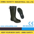 botas de chuva de borracha de baixo custo anti-bacteriana de 12 polegadas wellington