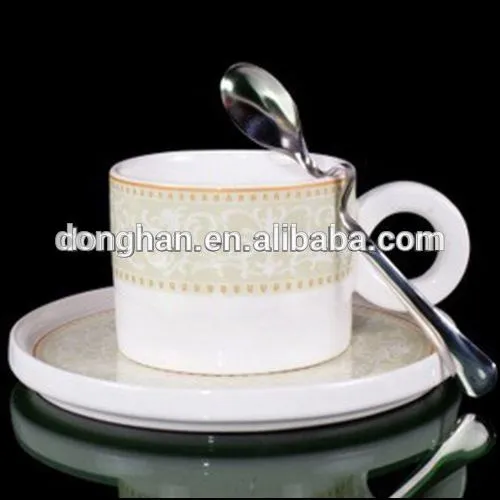 Bee Noble promotional coffee cup and saucer