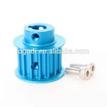 16T HTD5 Motor Pulley double flange 8mm bore