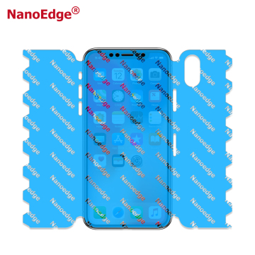 NanoEdge Whatle Body Pełny ekran Front + Back TPU Film dla iPhone'a X