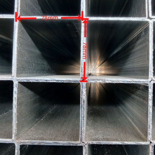 Verzinktes Vierkantrohr 78*78*2mm