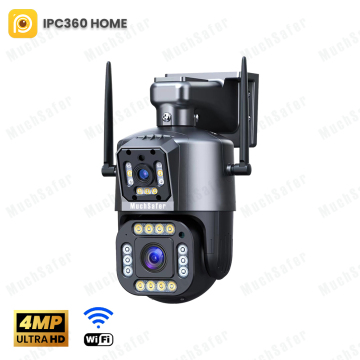 4MP Wireless WIFI PTZ Camera with 8MP IPC360 for Home Outdoor Security