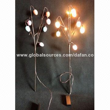 LED battery colored-egg branches, 50 to 60cm height