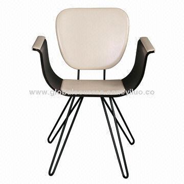 Arm Dining Chair with Upholstered Seat