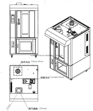 Commercial Bakery Stainless Steel Commercial Bakery Shop Combination Oven