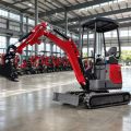 2Ton Red Canopy Mini Excavator، متعدد المرفقات