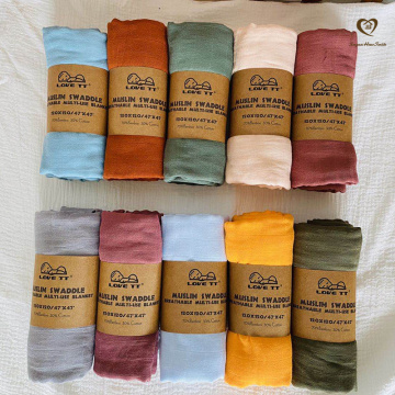 Songmai Bamboo Soft Newborn Muslin Swaddle Blanket