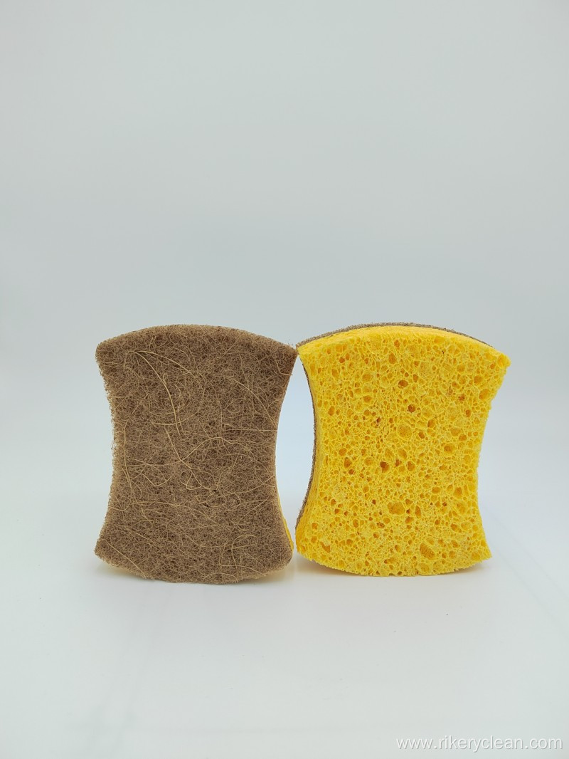 Dish Sponge Kitchen Cleaning Cellulose Scrub Sponge