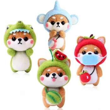 Wholesale Children's DIY Needle Felting Wool Art Materials and Plush Doll Kits
