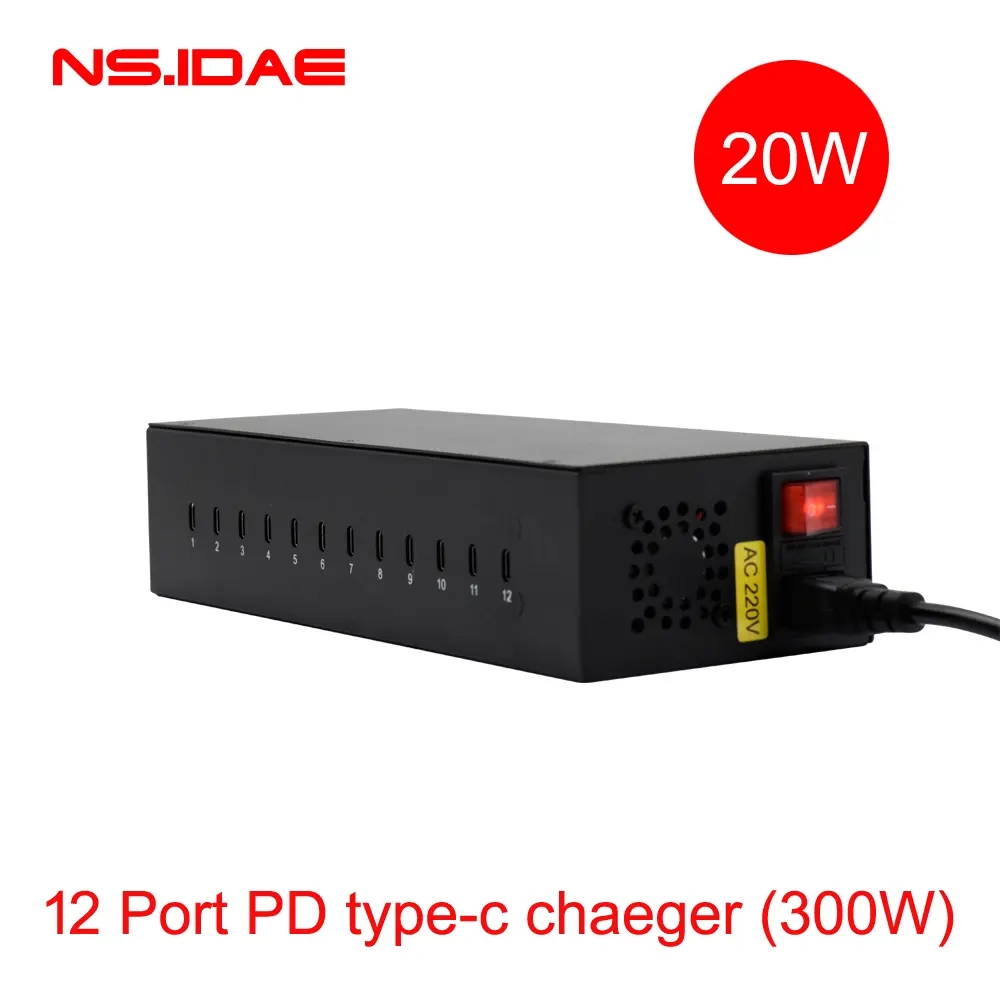 Chargeur rapide de Type-C multi-ports 360W