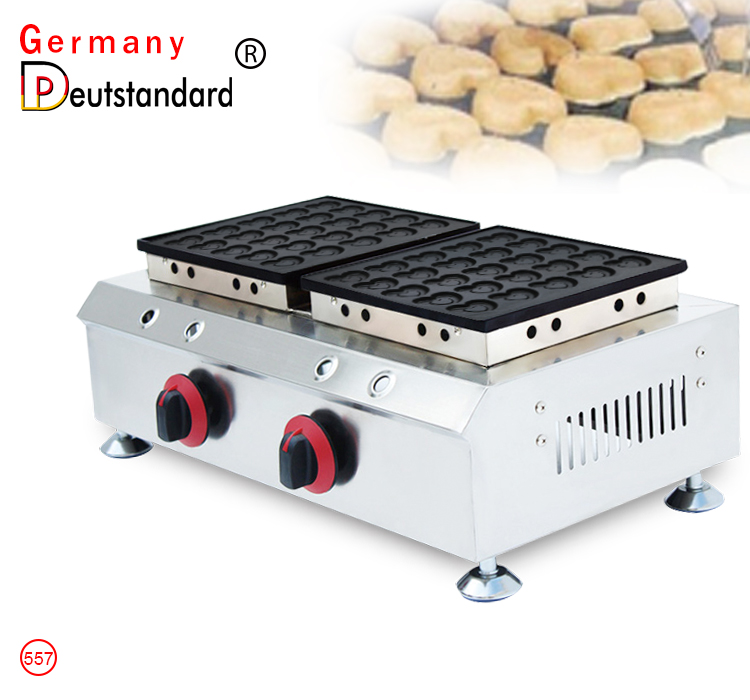 Crêpe poffertjes grill 25 + 25 trous en forme de coeur